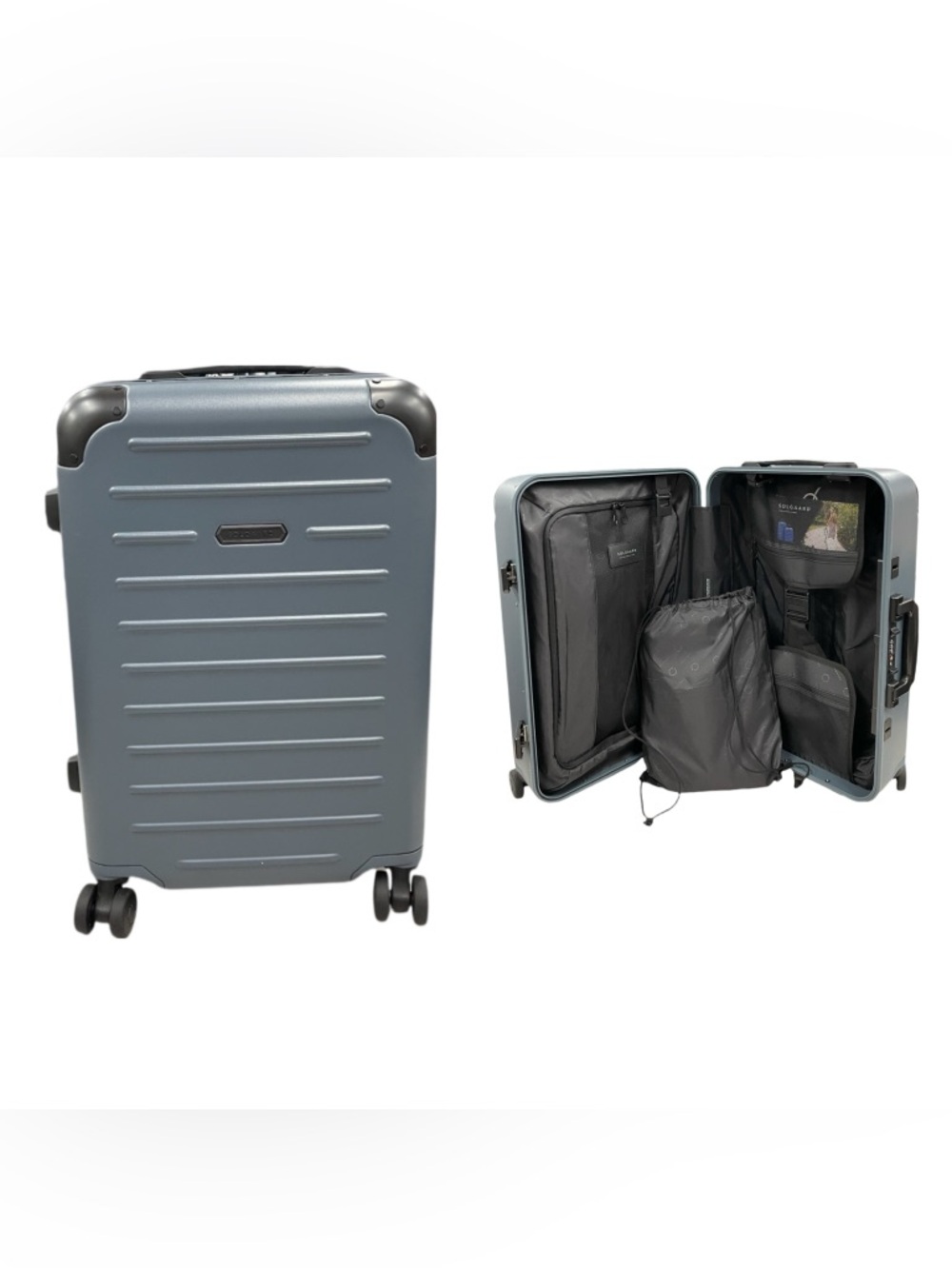 (SW-83) Solgaard Carry On Luggage In Grey Blue